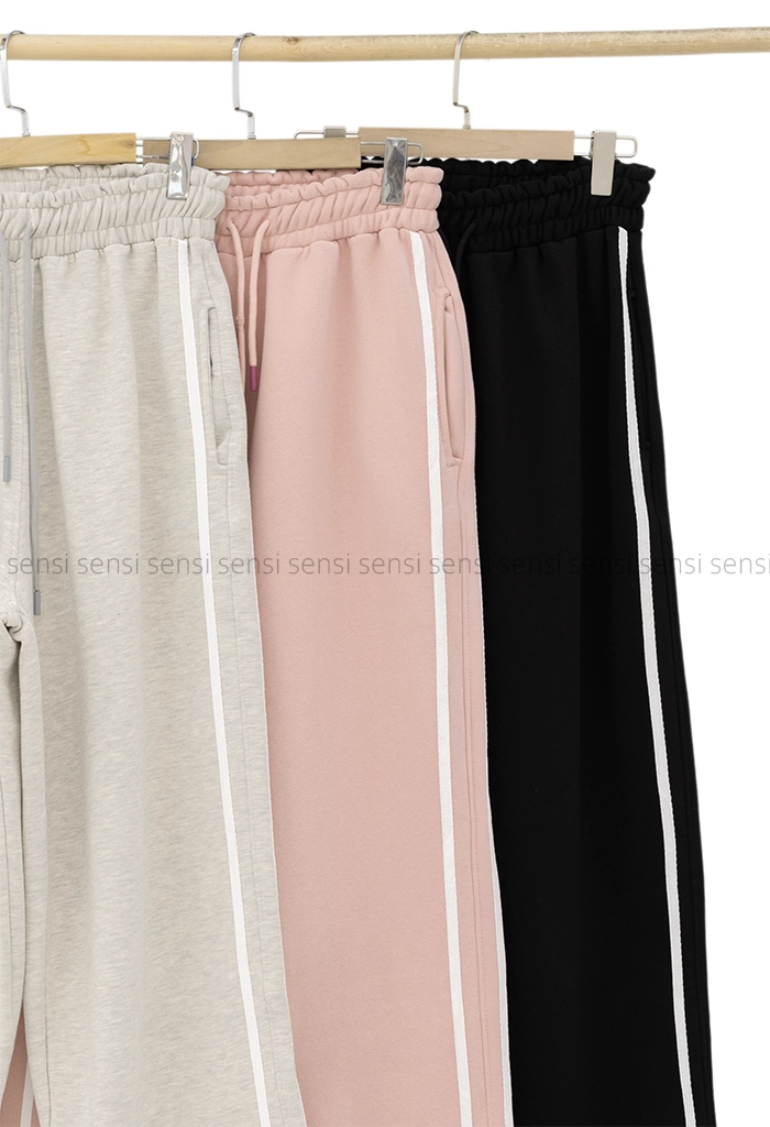 شلوار بگ بغل نواری کد1004279